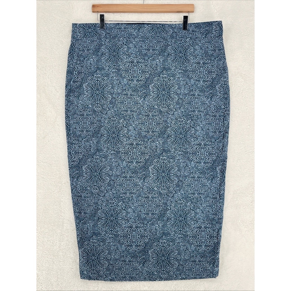 Rip Skirt Hawaii Tropical Long Length 4 Blue Batik Size XXL Travel Beach Resort